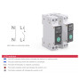 Умный автомат c защитой ZigBee Tongou TO-Q-SY2-JZT 63А однофазный на DIN-рейку
